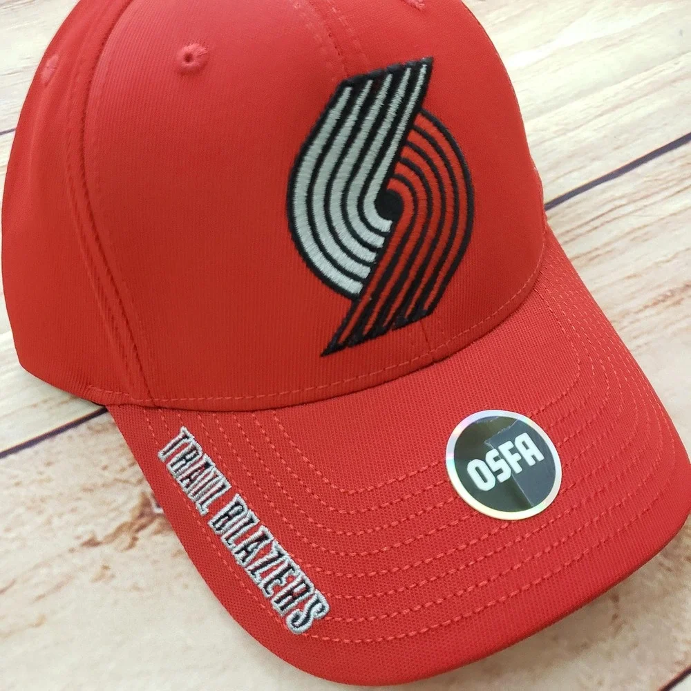 Portland Trail Blazers Hat Cap Fitted OSFA Red NBA Basketball Mens‎ One Size